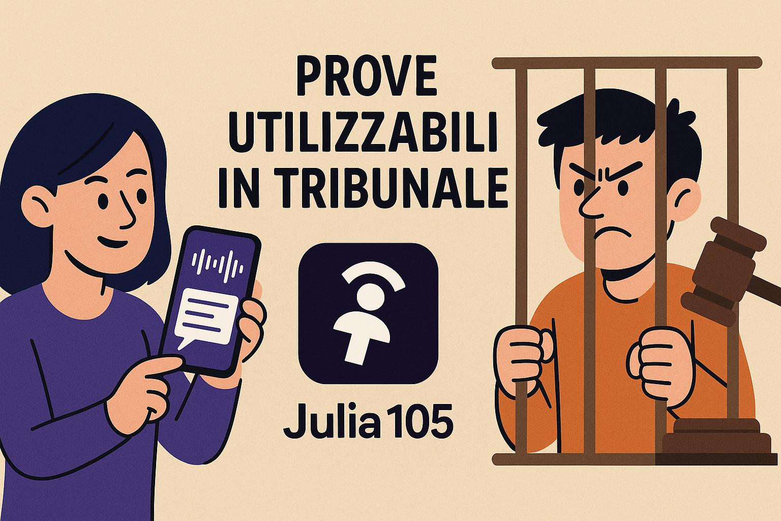 Donna che presenta prove in tribunale